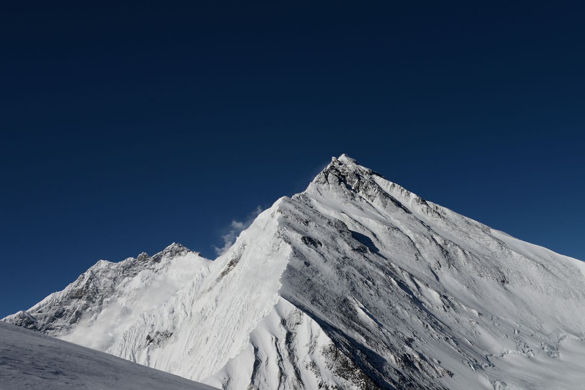 32 Lhotse Shar Middle And Main, Mount Everest Northeast Ridge, Pinnacles And Summit Early Morning On The Climb To Lhakpa Ri Summit